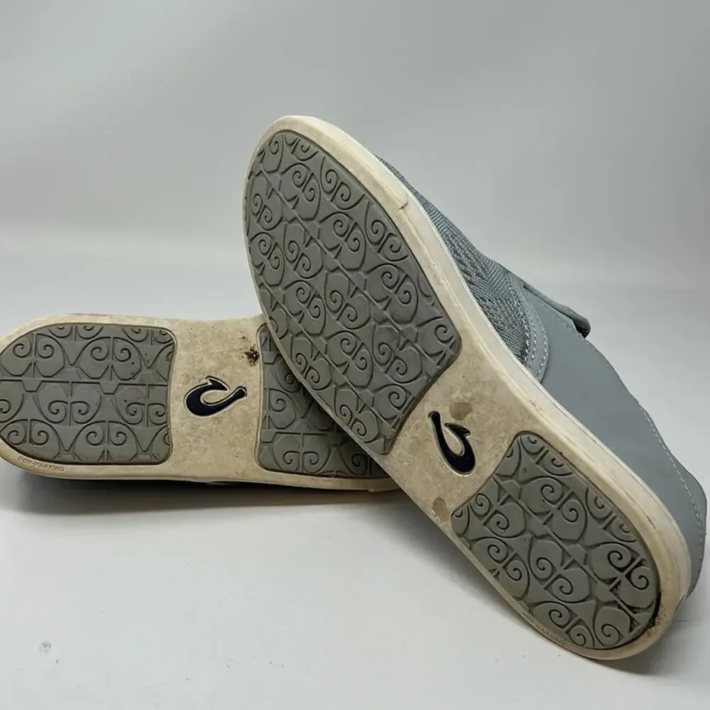 Olukai Women's Pehuea Light Blue Lightweight Slip On Loafer Size 7